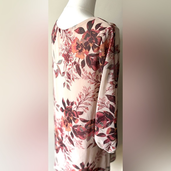 Lulus‎ Earth Tone “Shifting Dears” Floral Feminine Bohemian Shift Dress NWT - Picture 12 of 15